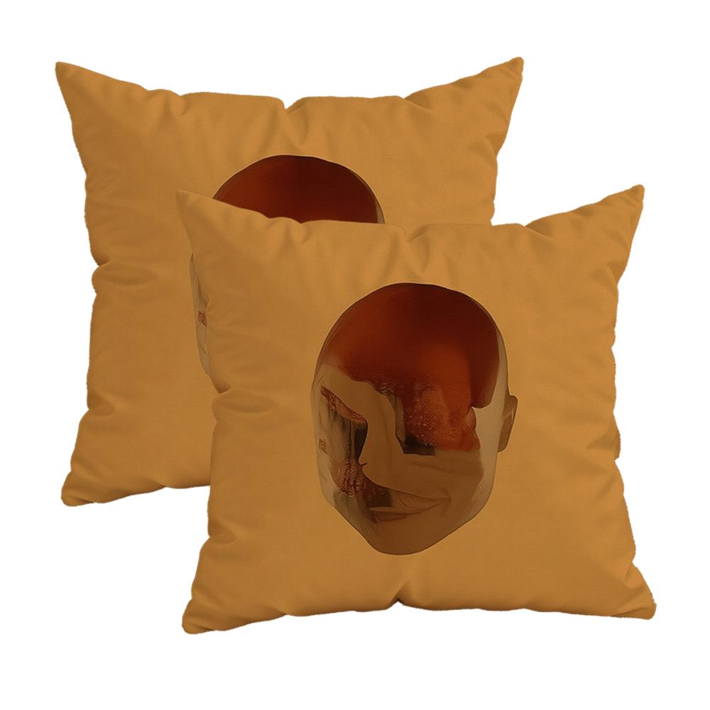 Two Intertwined Heart Pattern Pillowcasezipper Design, Decorative Pillowcase, 45X45 Cm Pillowcase