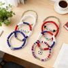 Soccer Sports Team Game Day Bracelet Stackable   Beaded Bracelet