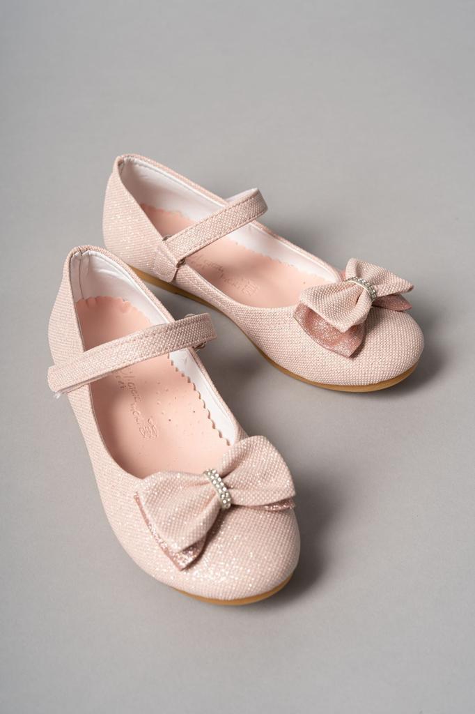 Women's Flat Shoes Choke Bow Powder Star Girls' Shoes