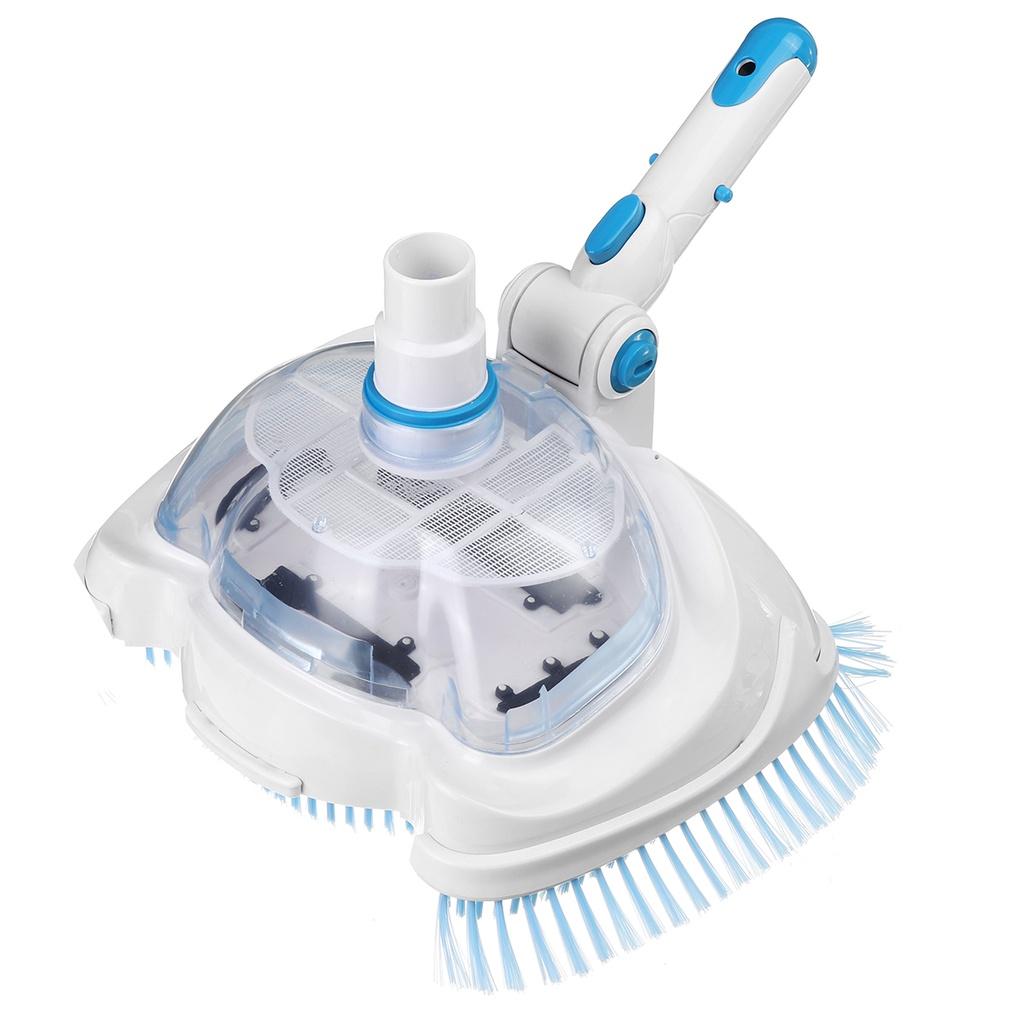 12 Inch Adjustable Angle Swimming Pool Suction Vacuum Cleaner Head with Filter Mesh Pond Cleaning Tool