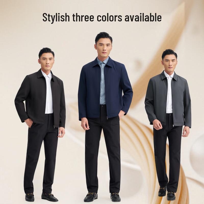 Men's Lightweight Business Casual Embroidered Jacket