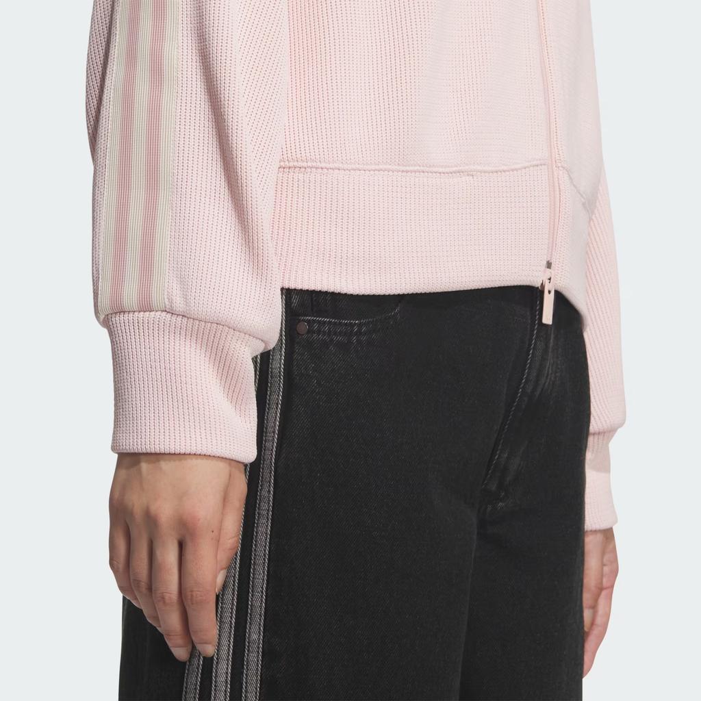 Adidas Originals Loose Fit Stand Collar Long Sleeve Jacket Women jackets KQ5489