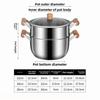Food Grade Stainless Steel Stock Pot with Lid Non Stick Stew Soup Pot Easy To Clean Cooking Tools Stainless Steel Steamer