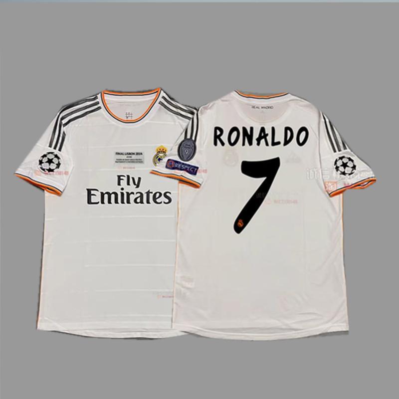 Maglia da calcio vintage Beckham Zidane Messi C Ronaldo maglia classica da campionato