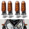 2Pcs Universal Motorcycle Turn Signal Light Indicatior Lamp Accessories for Homda Suzuki Kawasaki Dirt Street Bike