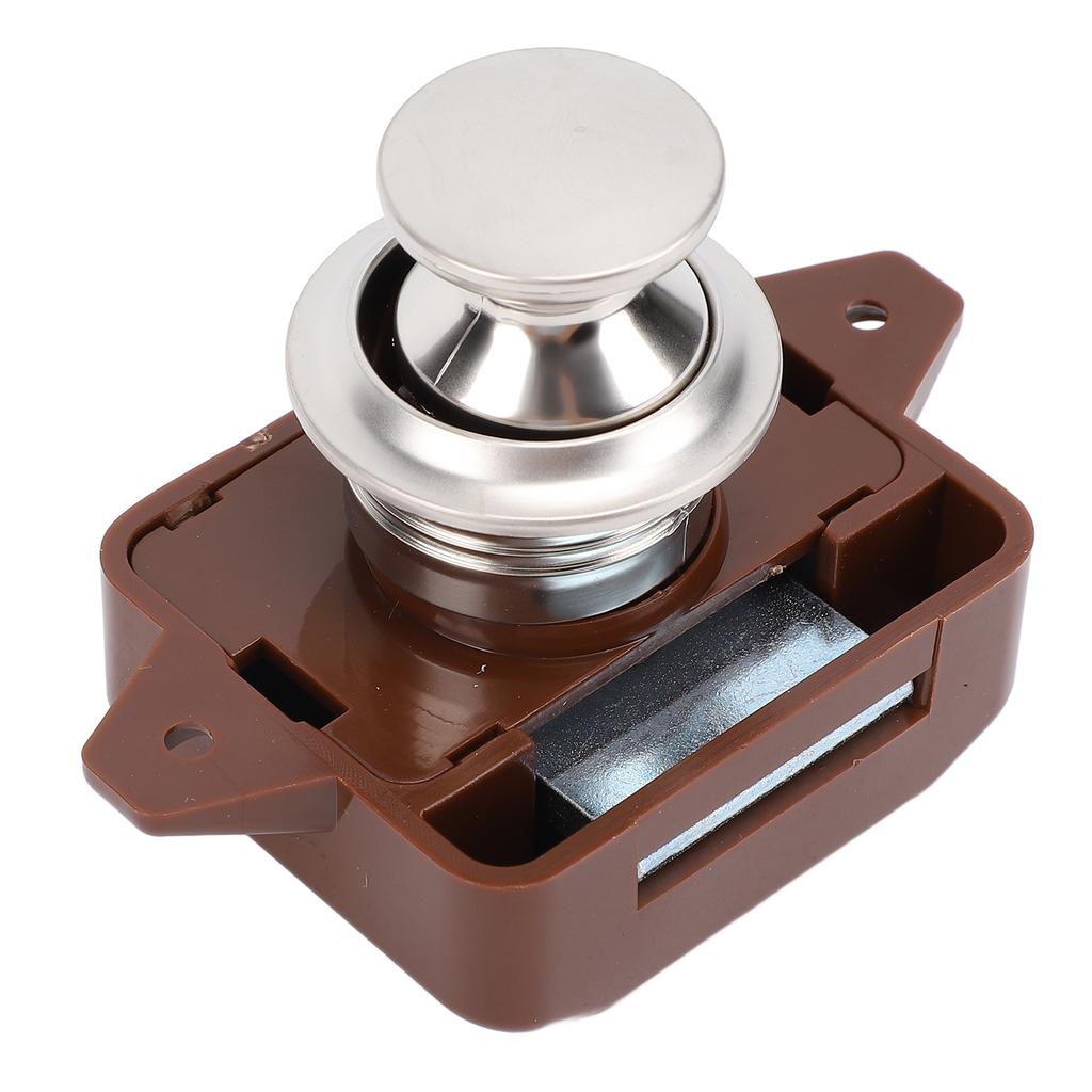 Cabinet Push Button Latch Stylish Look Keyless Cupboard Door Push Button Lock Latch for RV Yacht Motorhome Campervan