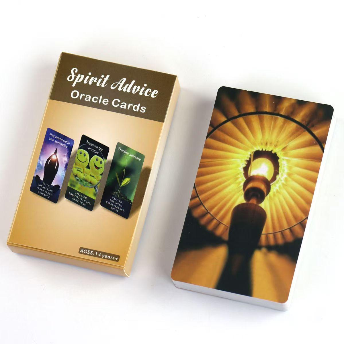 Колода оракула Spirit Advice 47 шт. Карточки оракула 10,3*6 см с ключевыми словами на карточках