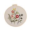 DIY Handbestickungs-Materialtasche, Duftende Blumen und Pflanzen, Frisches Europäisches Nadel- und Fadenset