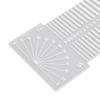 2pcs Direction Indicator Spinning Ruler Multifunctional Design Spinning Control Card  For Yarn Twist