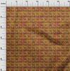 oneOone Georgette Viscose Brown Fabric Batik Sewing Fabric By The Yard Printed Diy Clothing Sewing Supplies 42 Inch Wide -