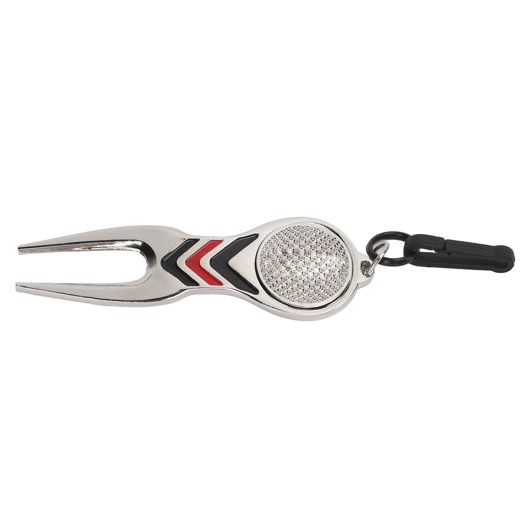 Golf Divot Repair Tool Golf Club Ball Putting Court Pitchfork Key Chain Type for Ground
