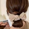 Ruffle Puff Hair Loop Vintage Bow Ponytail Strap Fashion Korean Headwear  for Meatball Head