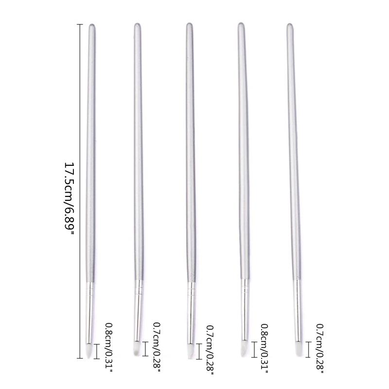 5 PCS Clay Sculpting Tools Silicone Carving Modelling Colouring Tools Clay Color Shaper Silicone Paint Pen with Soft Tip