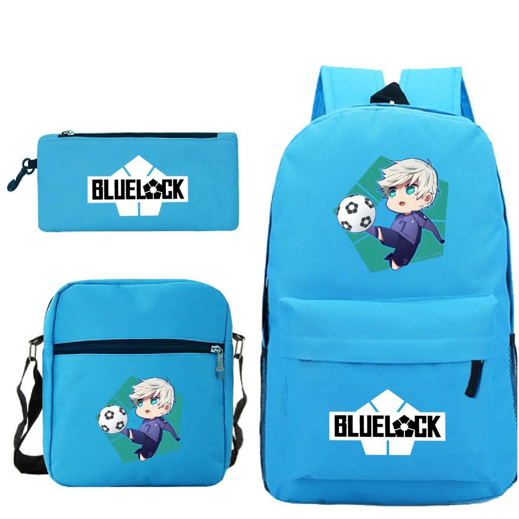 Japanese Cartoon Peripheral Printing Children'S Schoolbag, Primary And Secondary School Student Stationery Set, Shoulder Backpack Three-Piece Set