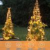 LED String 100 LED 12m 2700K Warm 6 Lighting Waterproof Garden Lights Solar-powered Lights, Bulbs, Length, White, Modes,