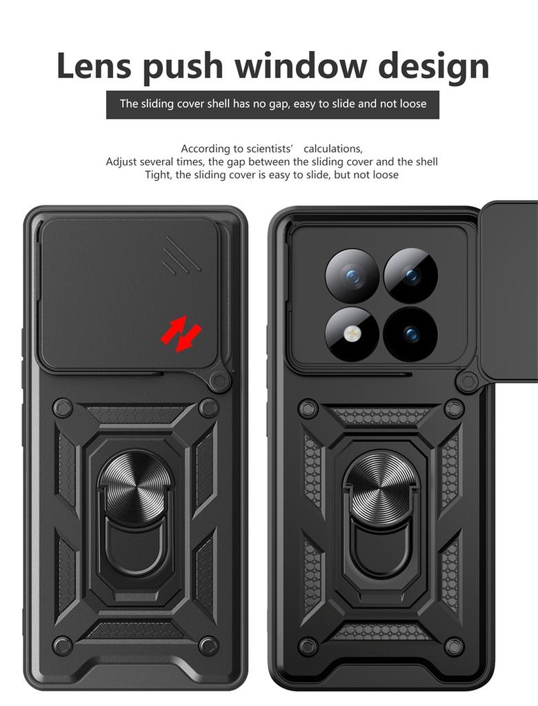 Armor Funda For Redmi Note 15 Pro Plus Car Magnetic Holder Ring Case For Xiaomi Redmy Note 15 Pro + Plus 5G Lens Protector Cover