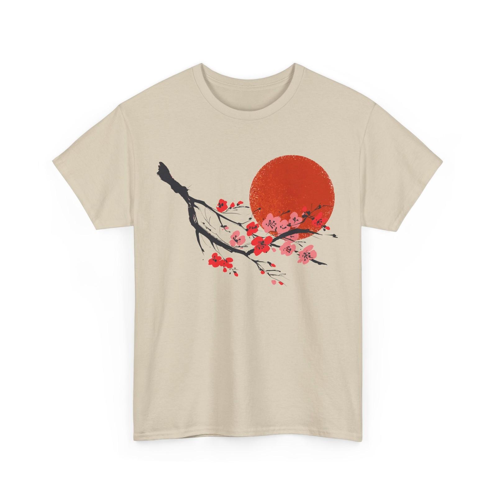 Cherry Blossom T-Shirt, Sakura Lovers Moon Japanese Culture Fans Shirt L