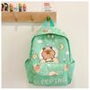 Durable Playful And Kids Cartoon Backpack With Soft Shoulder Straps For School Use