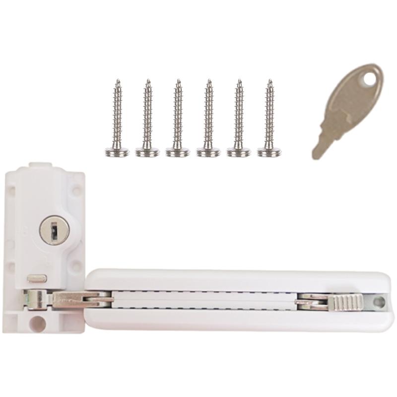 

Двойная блокировка Раздвижная стеклянная дверь Защитник Запираемый ножной замок Защита от детей Конструкции Алюминиевый дверной замок для патио Безопасность 1