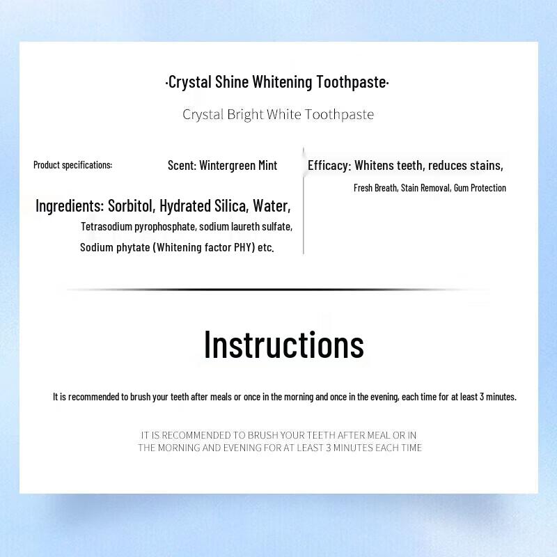 Dr. Dentist Crystal White Toothpaste 30g