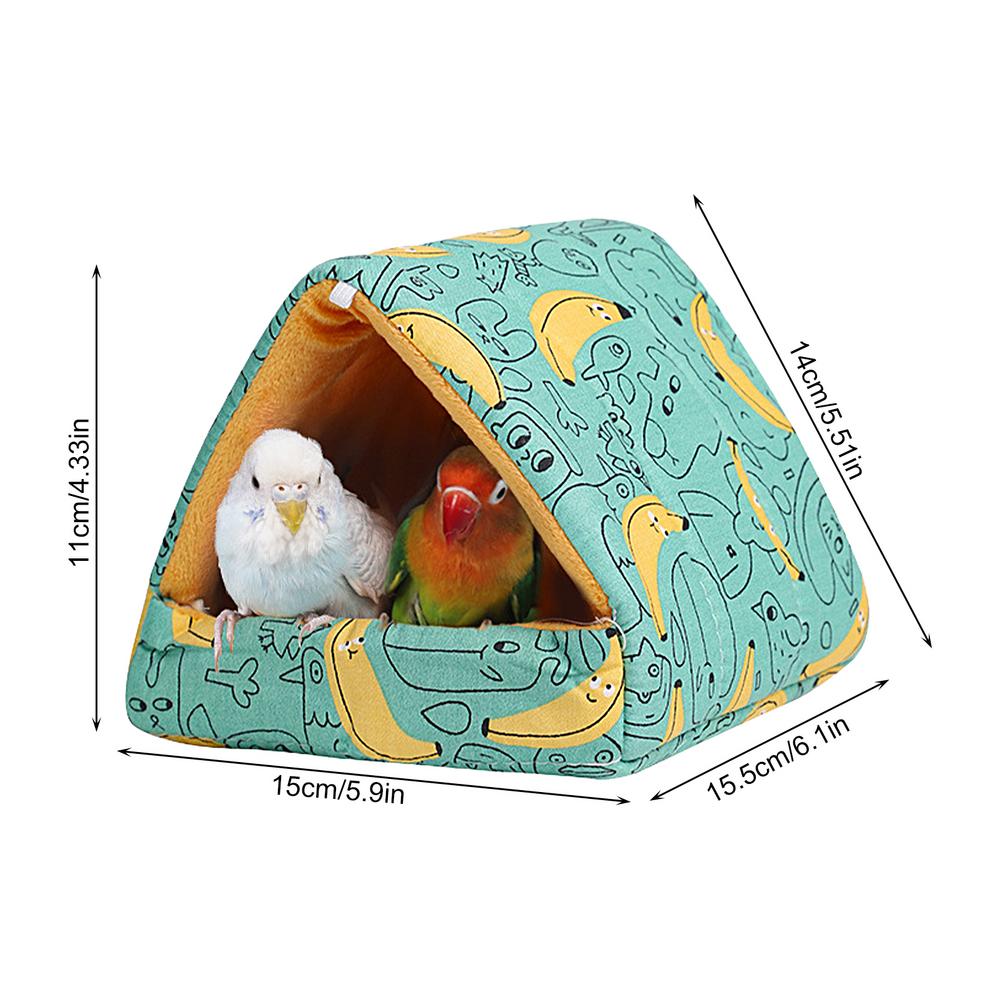 Parrot Warm Bed Warm House durable Hammock Hut Tent Bed Hanging Cave Plush Cushion For Lovebirds Parakeets Plush Cushion