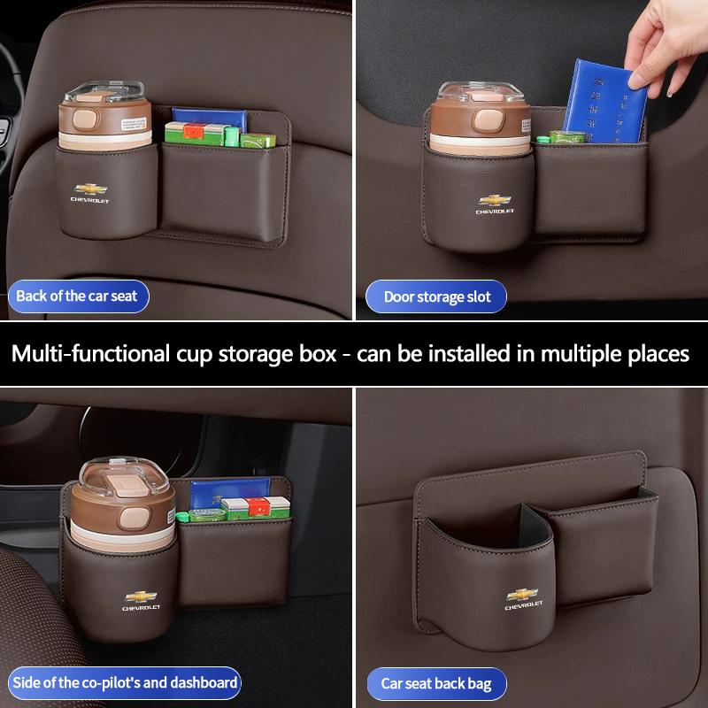 PDKLM1 Leather Car Door Cup Holder For Chevrolet Aveo Captiva Cruze Impala Orlando Sail Spark Sonic Malibu Lacetti Interior Accessories