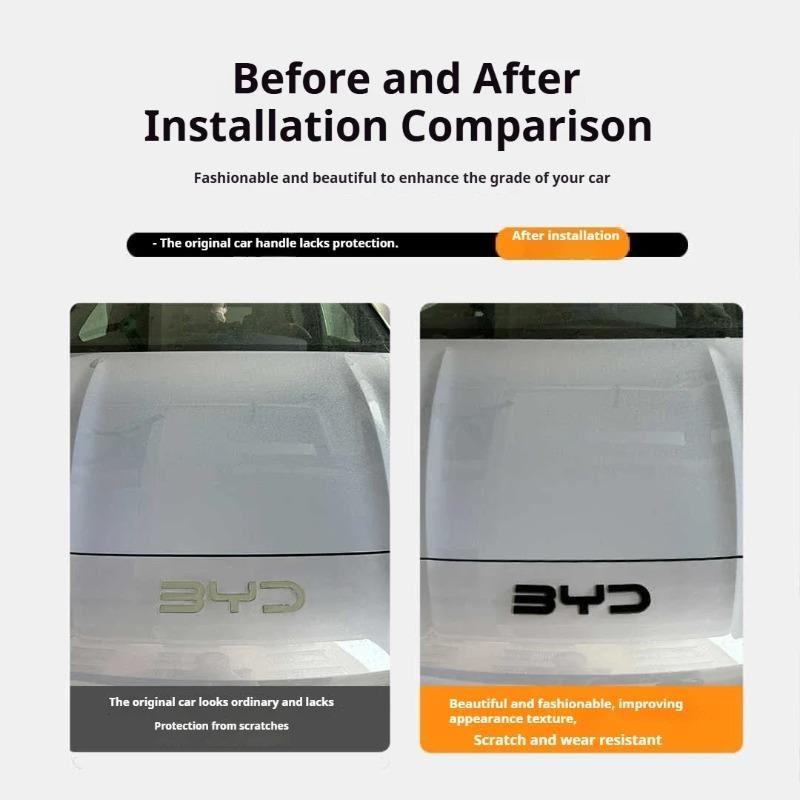 For BYD Sealion 7 EV Car Black Front Emblem Black Warrior Rear Badge Modification Covering Styles Tail Logo Blackout Car Badge