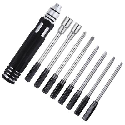 Multifunctional 8 In 1 Screwdriver Set RC Repair Tool Kit Hexagon Socket for RC Car Drone Plane Hex Philip Spanner