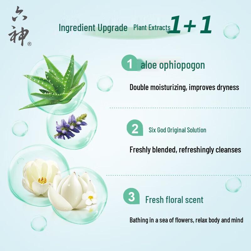 Liushin Refreshing & Easy-Rinse Moisturizing Shower Gel