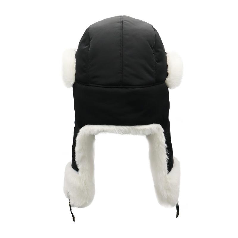 Winter new plush hat men's fashion outdoor warmth ear protection pullover hat plush thickened cold protection