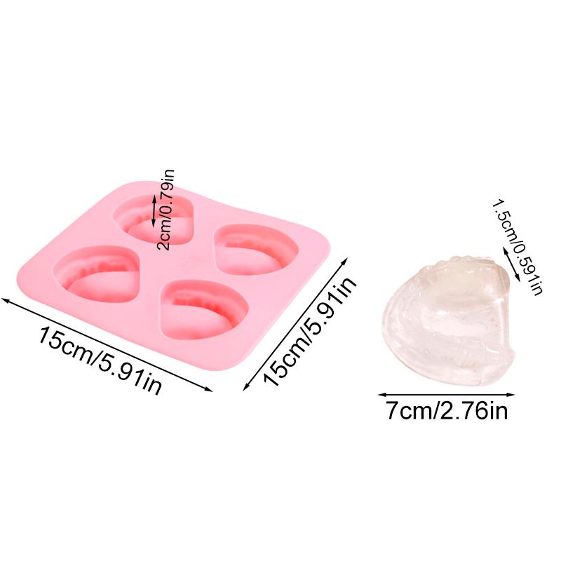 1 ks Forma na zmrzlinu Zubař Senioři Otec 4 otvory Dárkový žert Forma Zábavný tácek na led DIY Silikon ve tvaru zubů protézy