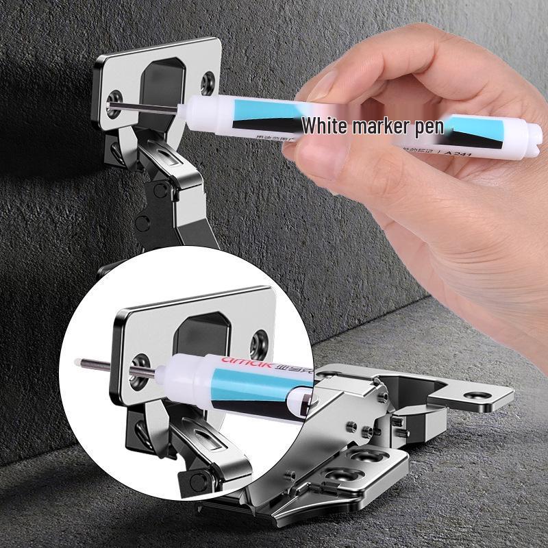 Odorless White Water-Based Fine Tip Marker for Black Card, Fade-Resistant Graffiti and Tire Highlighting