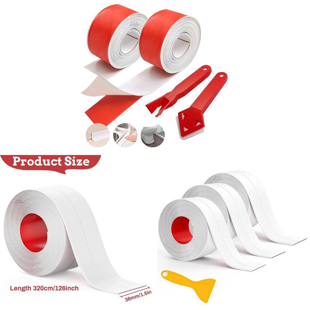 Pvc Waterproof Sealing Tape For Kitchen And Bathroom Edges With Self Adhesive Decoration