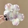 Women Hairpin Artificial Flower Decor Anti-slip Teeth Hair Pin Large Size Holiday Hair Clip Hair Accessories