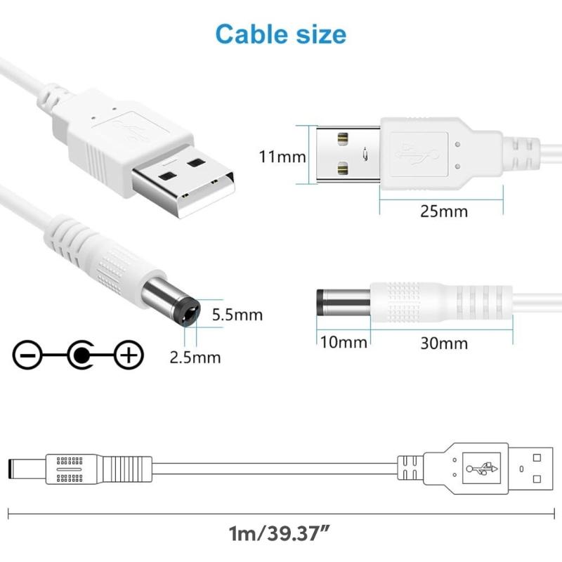 USB Boost USB toDC Step-up Converter Cable 5V to DC9V 12V 5.5x2.5mm 8 Connecters Power Converter Adapter Line