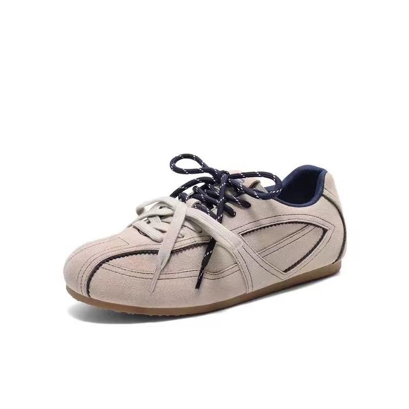 Niche Retro Soft Sole Women's Spring and Autumn New Flat Baseplate Shoes Casual Versatile Sports