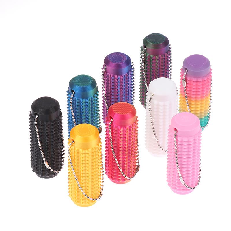 1 kus 7/9 cm pichlavá Grippie stimulační hračka s přívěskem na řetízku pro úlevu od úzkosti, pozitivní novinka, malá kapesní mini fidget hračka