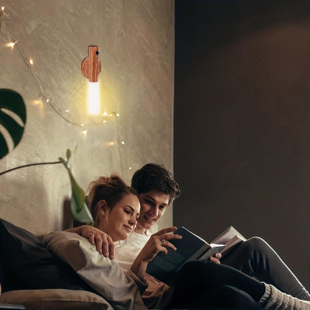 Cordless LED Night Light with Motion Sensor and USB Rechargeable Battery