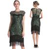 Party Sexy Dress Fashion Plus Size Women's Bead Embroidered Sequin Tassel Dress