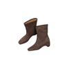 Wenyi Fan~ 2025 autumn and winter new niche design, hand-woven short boots women's square head inner height increase Martin boots