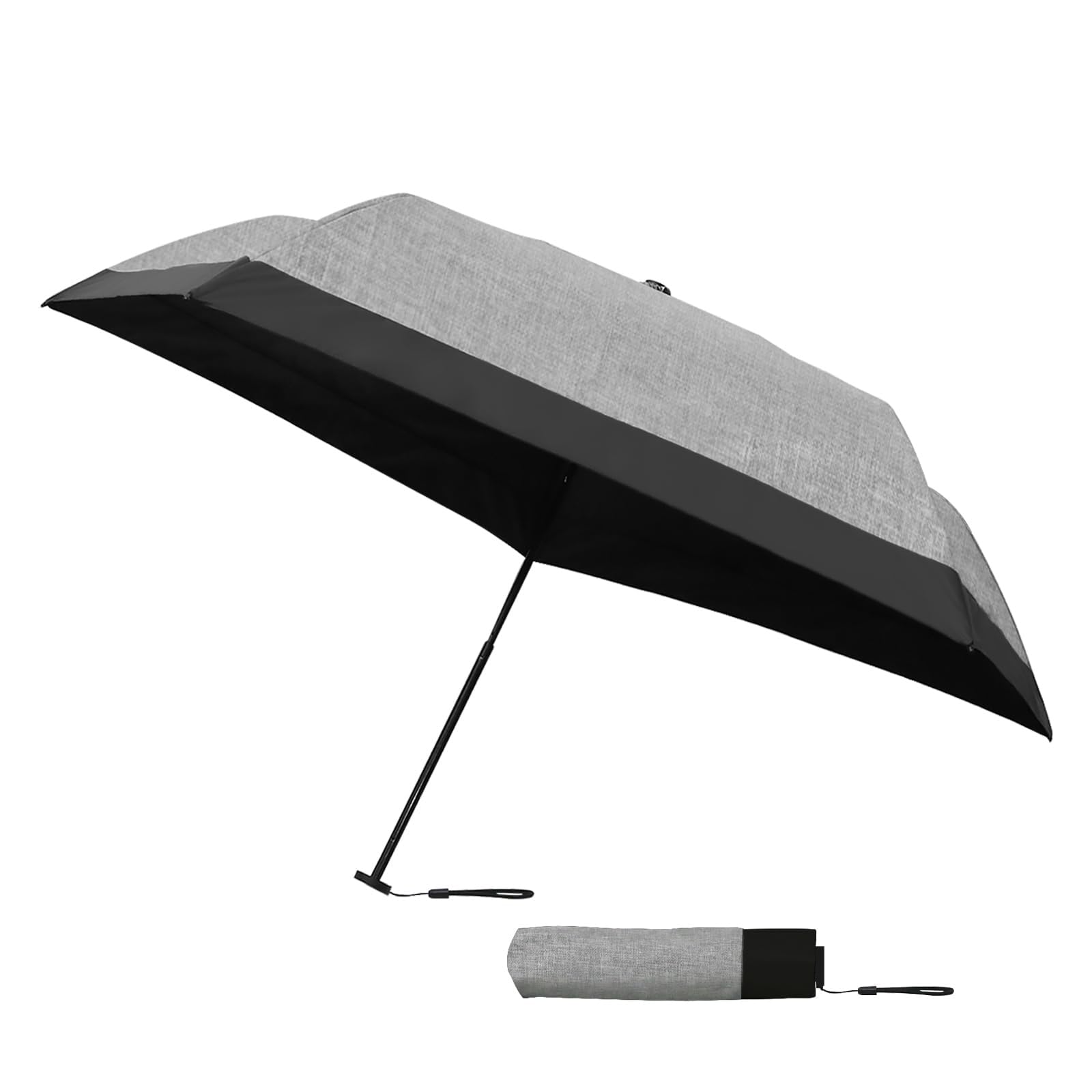 

FIELDOOR Складной зонт Ombrage для солнечной и дождливой погоды, ультралегкий, легче полного УФ-зонтика 50 см, УФ-защита, тепловой удар, жара, высокий класс, супер водостойкий