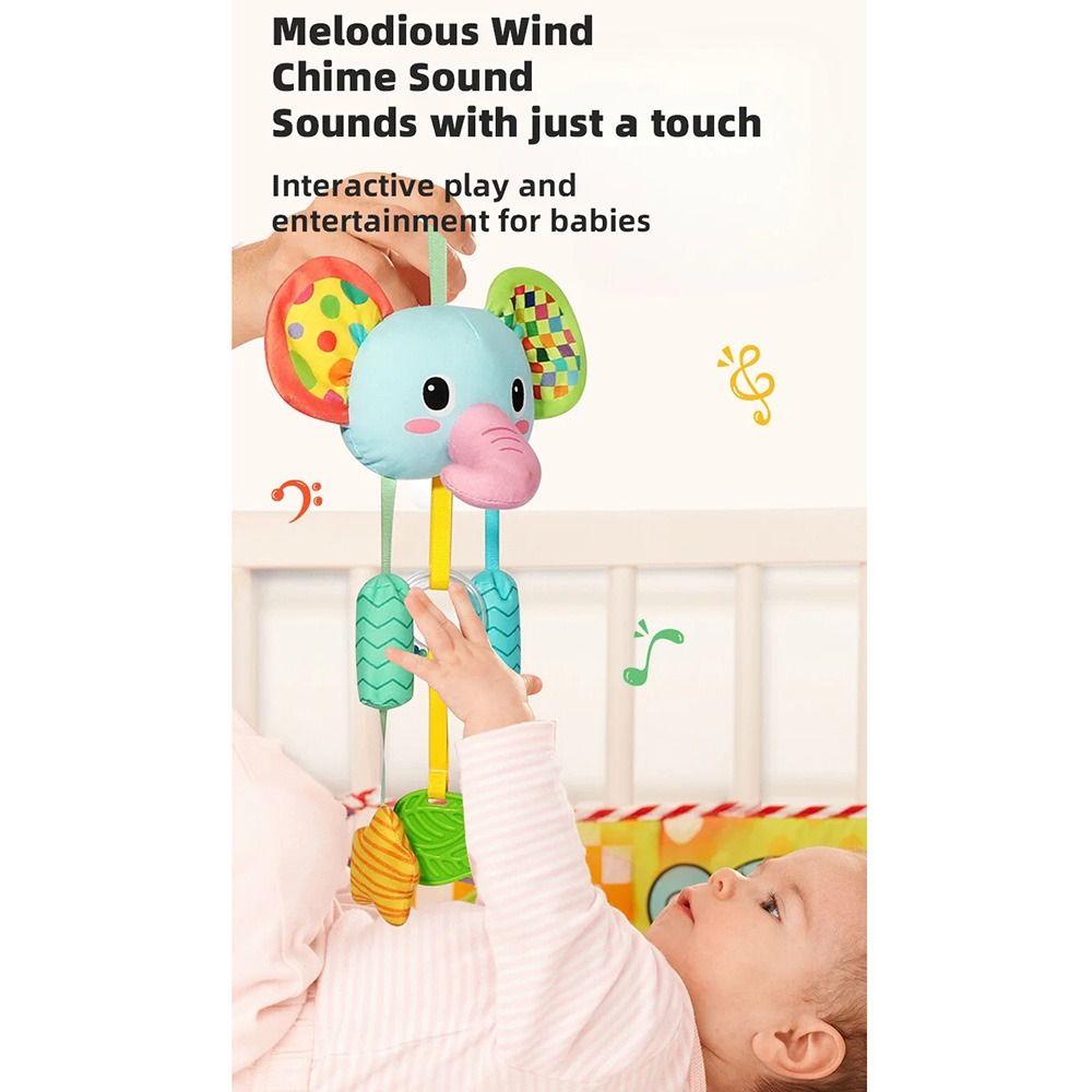 Cute Baby Wind Chime Toy Soft Plush Sensory Learning Toys  Car Seat
