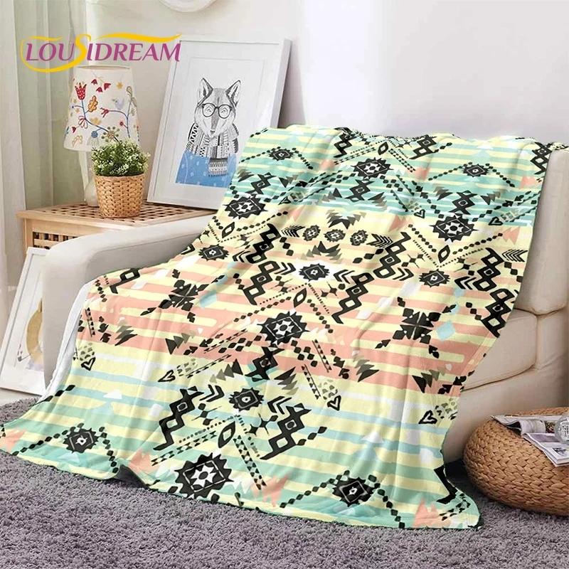 3D Lastest Nordic Turkish Bohemia Celt Soft Flannel Blankets,Throw Blanket Comfortable Blanket for Picnic Beds Sofa Home Bedroom