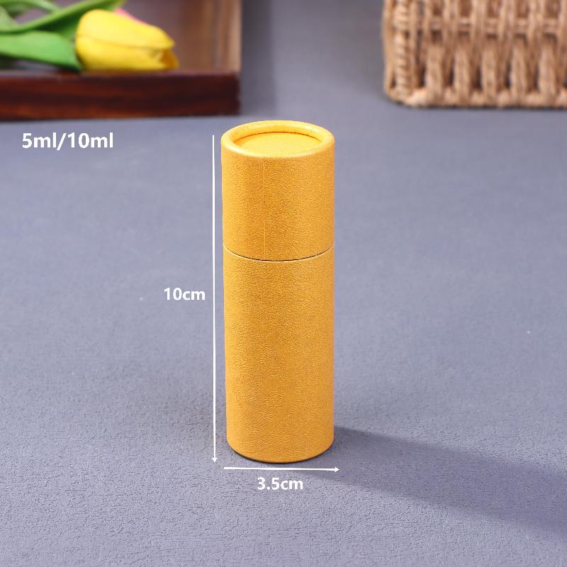 1 Pcs Copperplate Paper Tube Box Paper Gift Packaging Round Cylinder Oil Bottle Package Cardboard Tube For Essential Oil Perfume