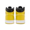 Air Jordan 1 Mid Vivid Sulfur Women Sneakers Yellow White Black BQ6472-170