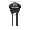 Round Black Toilet Flush Button for Efficient Water Usage in Bathrooms