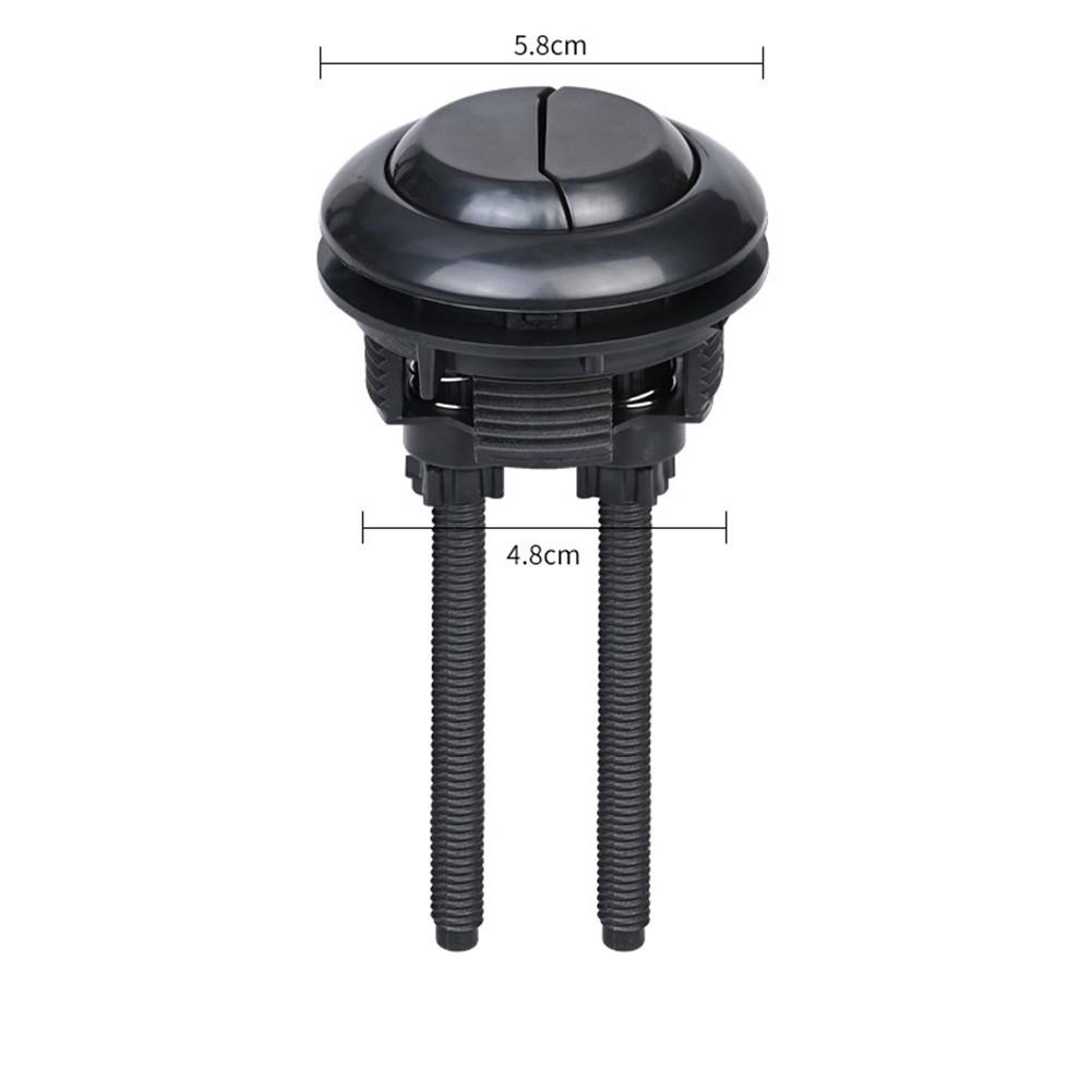 Round Black Toilet Flush Button for Efficient Water Usage in Bathrooms