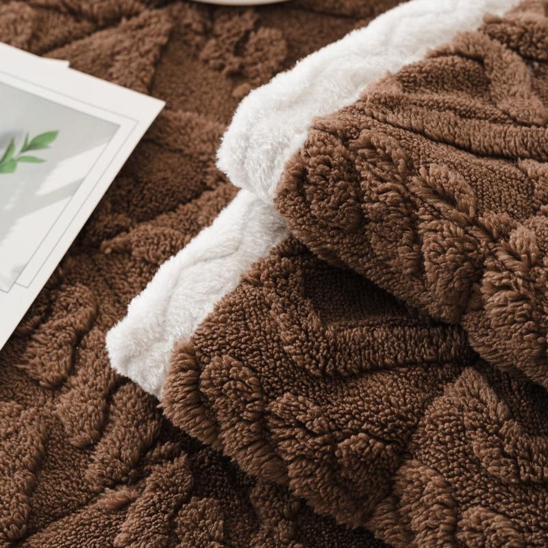 Modern Simple Winter Sofa Cushion Winter Solid Color Soft Velvet Cushion Cushion Cover Sofa Cover Anti-slip Thickening