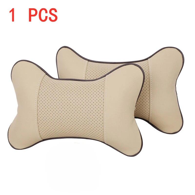 

1 шт. автомобильные подушки для шеи с обеих сторон из искусственной кожи, подголовник для облегчения боли в голове, наполненный волокном, универсальный автомобиль 1 PcsrqN