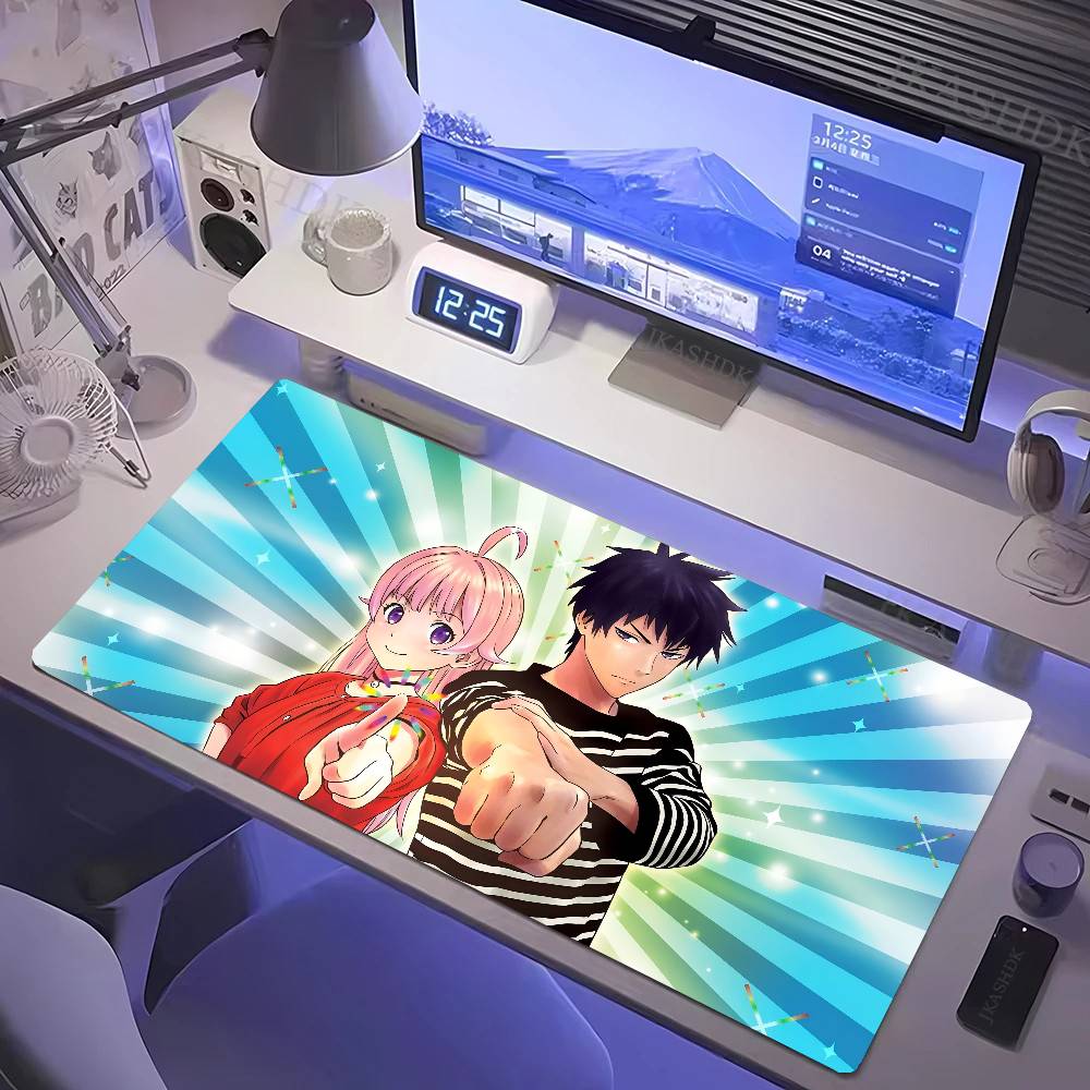 Anime W-Witch Watch Mousepad Mouse Mat Desk Mat With Pad Gaming Accessories Prime Gaming XXL Keyboard Pad Padding Mat